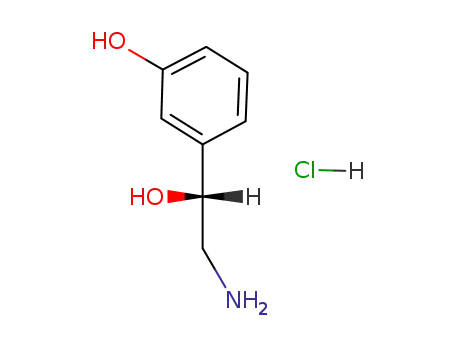 Molecular Structure of 636-87-3 (DL-NORPHENYLEPHRINE HYDROCHLORIDE)