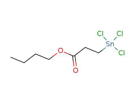 Propanoic acid, 3-(trichlorostannyl)-, butyl ester