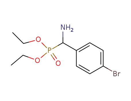 Molecular Structure of 189180-13-0 (Phosphonic acid, [amino(4-bromophenyl)methyl]-, diethyl ester)