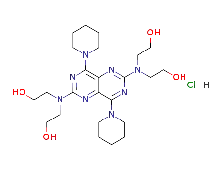 2-[{6-[Bis-(2-hydroxy-ethyl)-amino]-4,8-di-piperidin-1-yl-pyrimido[5,4-d]pyrimidin-2-yl}-(2-hydroxy-ethyl)-amino]-ethanol; hydrochloride