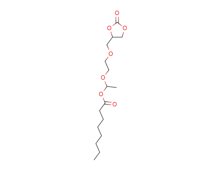 Octanoic acid 1-[2-(2-oxo-[1,3]dioxolan-4-ylmethoxy)-ethoxy]-ethyl ester
