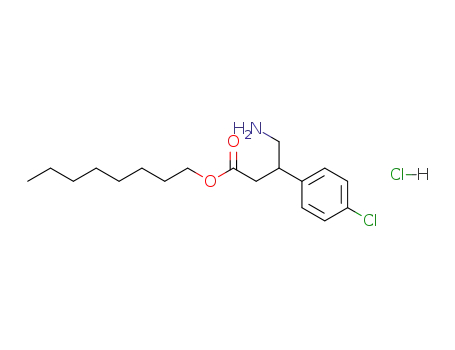 4-Amino-3-(4-chloro-phenyl)-butyric acid octyl ester; hydrochloride