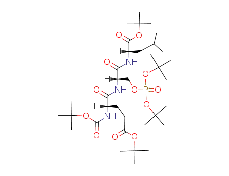 Nα-(t-butoxycarbonyl)-O-(t-butyl)glutamyl-O-(di-t-butylphosphono)serylleucine t-butyl ester