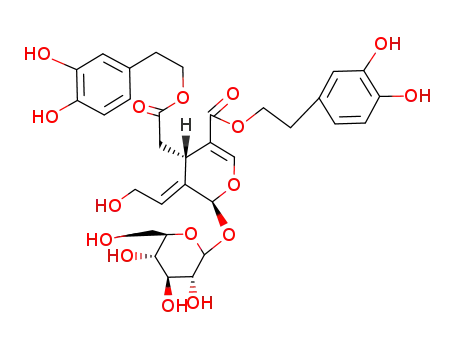 Molecular Structure of 131836-10-7 (10-Hydroxyneooleuropein)