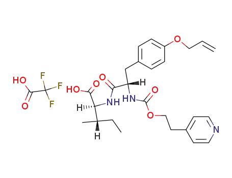 N-<2-(4-pyridyl)ethoxycarbonyl>-L-(O-allyl)tyrosyl-L-isoleucine trifluoroacetate