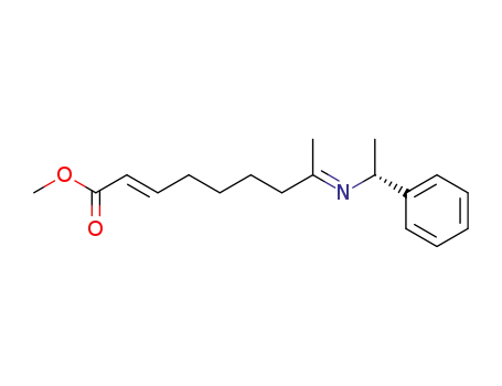 (E)-8-[(E)-(R)-1-Phenyl-ethylimino]-non-2-enoic acid methyl ester