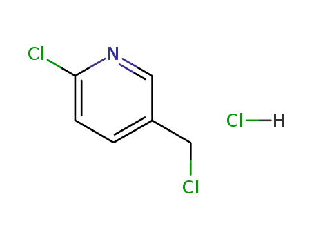 Molecular Structure of 82674-16-6 (2-CHLORO-5-(CHLOROMETHYL)PYRIDINE HYDROCHLORIDE)
