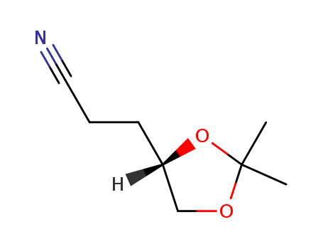 1,3-DIOXOLANE-4-PROPANENITRILE, 2,2-DIMETHYL-, (4S)-