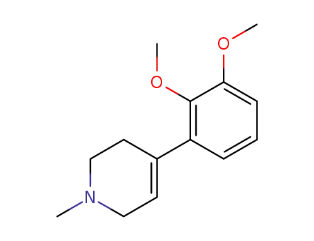 Molecular Structure of 82359-63-5 (Pyridine, 4-(2,3-dimethoxyphenyl)-1,2,3,6-tetrahydro-1-methyl-)