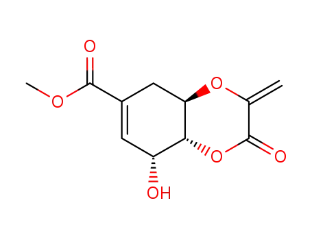 methyl <(4aR),4aβ,8α,8aα>-2,3,4a,5,8,8a-hexahydro-2-oxo-3-methylene-8-hydroxy-1,4-benzodioxin-6-carboxylate