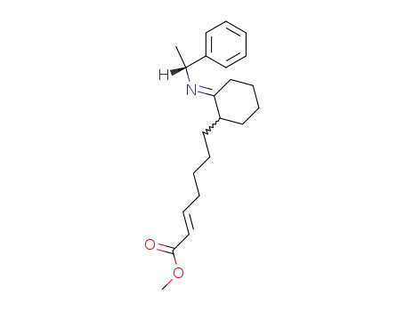 (E)-7-{2-[(E)-(R)-1-Phenyl-ethylimino]-cyclohexyl}-hept-2-enoic acid methyl ester