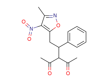 3-<1-phenyl-2-(3-methyl-4-nitro-5-isoxazolyl)-ethyl>pentane-2,4-dione