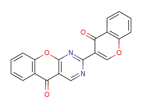 5H-[1]Benzopyrano[2,3-d]pyrimidin-5-one,
2-(4-oxo-4H-1-benzopyran-3-yl)-