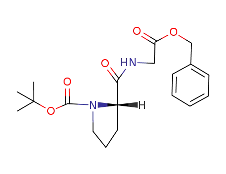 N-tert-butyloxycarbonyl-(2S)-prolyl-glycine benzyl ester