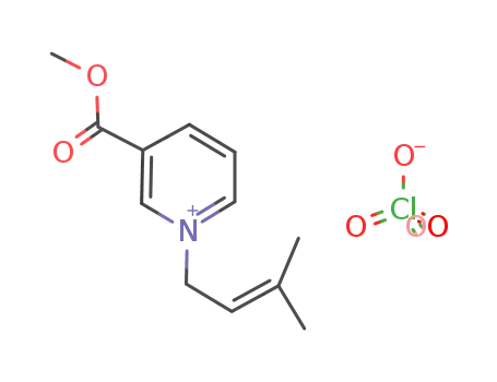 1-(3-methyl-2-butenyl)-3-carbomethoxypyridinium perchlorate