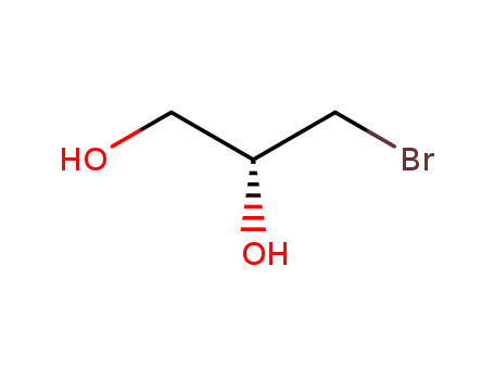 Molecular Structure of 14437-88-8 ((R)-1-BROMO-2,3-DIHYDROXYPROPANE)