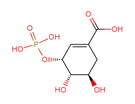 1-Cyclohexene-1-carboxylicacid, 4,5-dihydroxy-3-(phosphonooxy)-, (3R,4S,5R)-