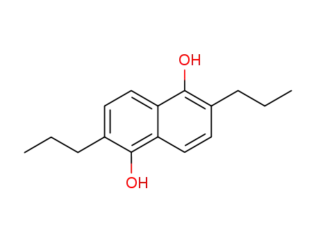 Molecular Structure of 137517-25-0 (1,5-Naphthalenediol, 2,6-dipropyl-)