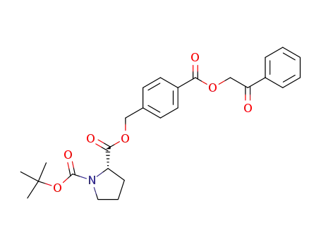 phenacyl 4-<<<(tert-butoxycarbonyl)-L-prolyl>oxy>methyl>benzoate