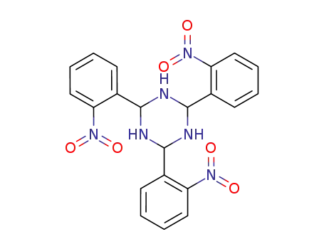 Molecular Structure of 139445-58-2 (1,3,5-Triazine, hexahydro-2,4,6-tris(2-nitrophenyl)-)