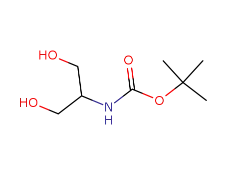 Molecular Structure of 125414-41-7 (N-BOC-SERINOL, 97)