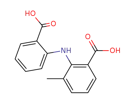 Molecular Structure of 80841-45-8 (Benzoic acid, 2-[(2-carboxyphenyl)amino]-3-methyl-)