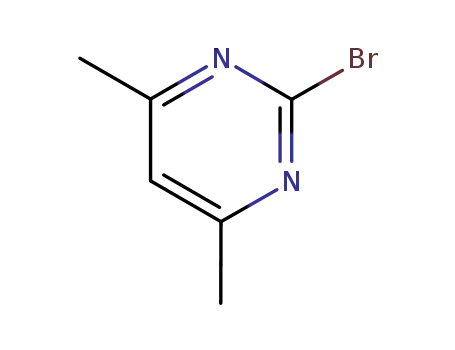 Molecular Structure of 16879-39-3 (2-Bromo-4,6-dimethylpyrimidine)