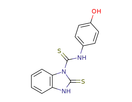 1-(4-hydroxyanilino-thiocarbonyl)-benzimidazolidine-2-thione