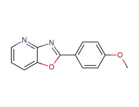 Molecular Structure of 52333-46-7 (Oxazolo[4,5-b]pyridine, 2-(4-methoxyphenyl)-)