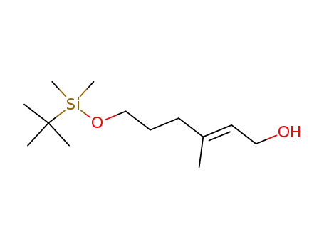 Molecular Structure of 100045-81-6 (2-Hexen-1-ol, 6-[[(1,1-dimethylethyl)dimethylsilyl]oxy]-3-methyl-, (E)-)