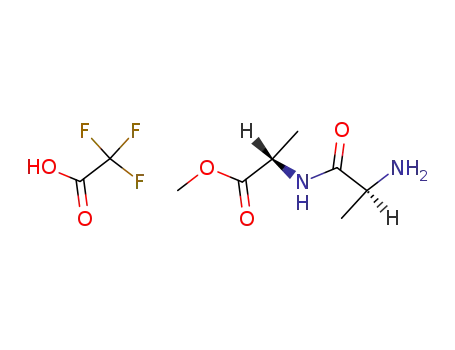 Molecular Structure of 64516-01-4 (L-Alanine, N-L-alanyl-, methyl ester, mono(trifluoroacetate))