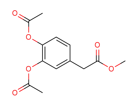 Molecular Structure of 35400-16-9 (3,4-Bis(acetyloxy)benzeneacetic acid methyl ester)