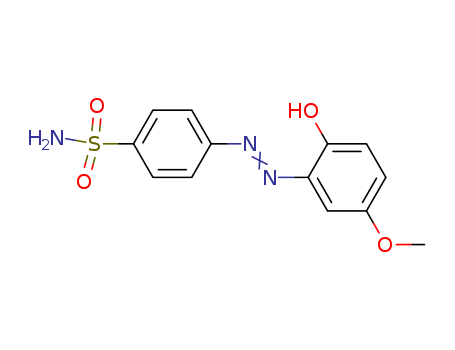 Molecular Structure of 140648-36-8 (Benzenesulfonamide, 4-[(2-hydroxy-5-methoxyphenyl)azo]-)
