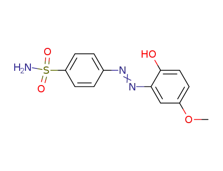 Molecular Structure of 140648-36-8 (Benzenesulfonamide, 4-[(2-hydroxy-5-methoxyphenyl)azo]-)