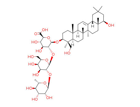 b-D-Glucopyranosiduronic acid, (3b,4b,22b)-22,23-dihydroxyolean-12-en-3-yl O-6-deoxy-a-L-Mannopyranosyl-(1?2)-O-b-D-galactopyranosyl-(1?2)-