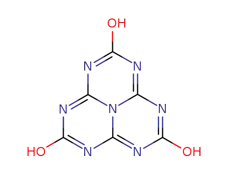 Molecular Structure of 1502-46-1 (2,5,8-Trihydroxy-1,3,4,6,7,9,9b-heptaaza-9bH-phenalene)