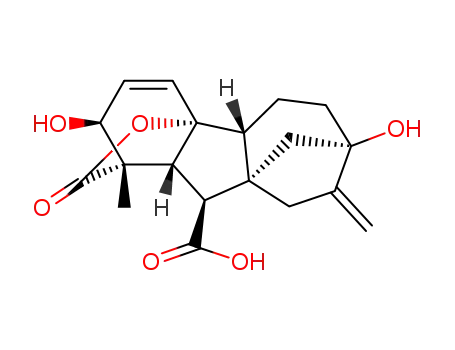 Molecular Structure of 77-06-5 (Gibberellic acid)