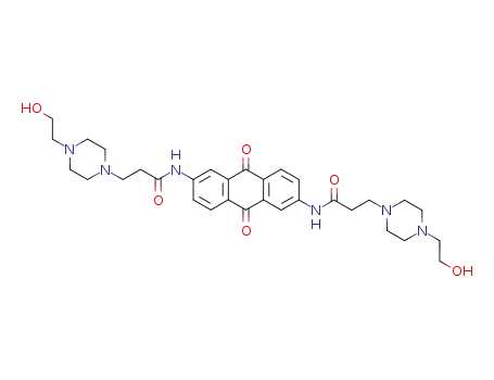 2,6-bis<3-<4-(2-hydroxyethyl)piperazino>propionamido>anthracene-9,10-dione