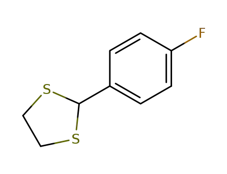 Molecular Structure of 83521-64-6 (2-(4-fluorophenyl)-1,3-dithiolane)