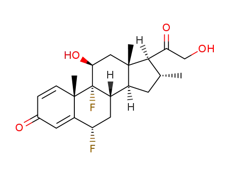 Molecular Structure of 2607-06-9 (Diflucortolone)