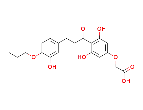 2,3',6-trihydroxy-4-(carboxymethoxy)-4'-n-propoxydihydrochalcone