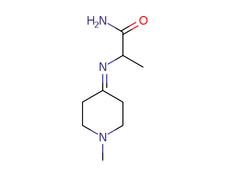 Molecular Structure of 142080-50-0 (Propanamide, 2-[(1-methyl-4-piperidinylidene)amino]-)