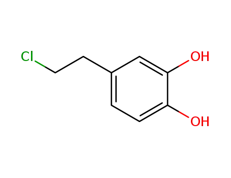 Molecular Structure of 104693-00-7 (1,2-Benzenediol, 4-(2-chloroethyl)-)