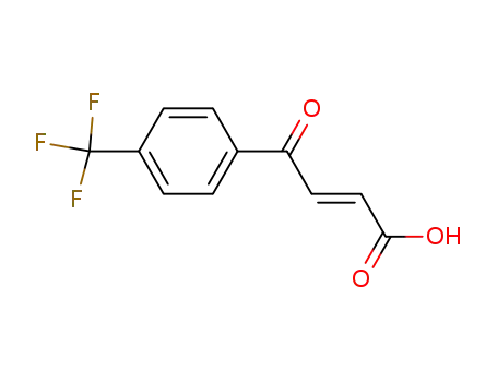 Molecular Structure of 85293-41-0 ((2E)-4-oxo-4-[4-(trifluoromethyl)phenyl]but-2-enoic acid)