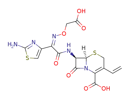 7-[[2-(2-Amino-1,3-thiazol-4-yl)-2-(carboxymethoxyimino)acetyl]amino]-3-ethenyl-8-oxo-5-thia-1-azabicyclo[4.2.0]oct-2-ene-2-carboxylic acid