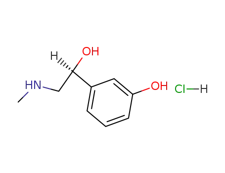 Molecular Structure of 939-38-8 ((S)-Phenylephrine hydrochloride)