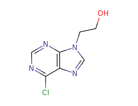 6-Chloro-9-(β-hydroxyethylamino)purine