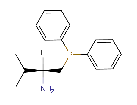Molecular Structure of 146476-37-1 ((S)-1-(Diphenylphosphino)-2-amino-3-methylbutane, min. 97%)