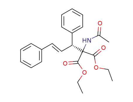 diethyl (R)-(acetylamino)[(E)-1,3-diphenylprop-2-en-1-yl]malonate