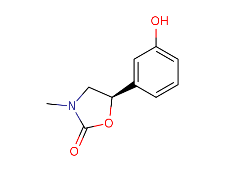 2-Oxazolidinone,5-(3-hydroxyphenyl)-3-methyl-, (R)- (9CI)